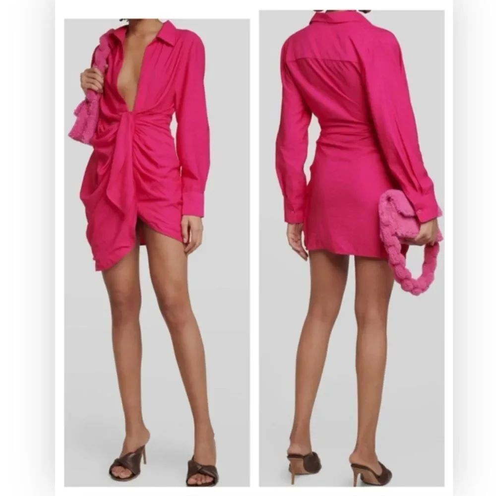 Jacquemus La Robe Bahia Mini Dress Pink $979